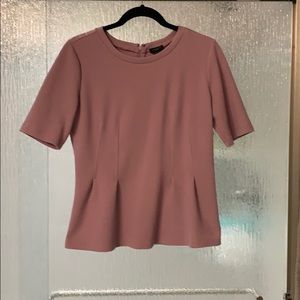 Lavender peplum shirt